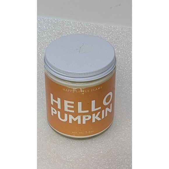 Hello Pumpkin Soy Candle 7.2 oz By Happy Little Flame - Picture 2 of 3